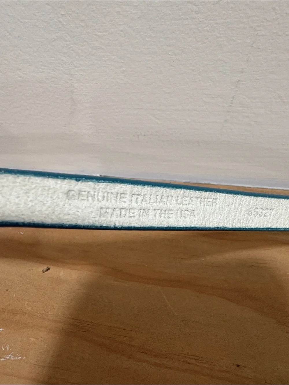 J. Crew Turquoise Leather Slim Belt